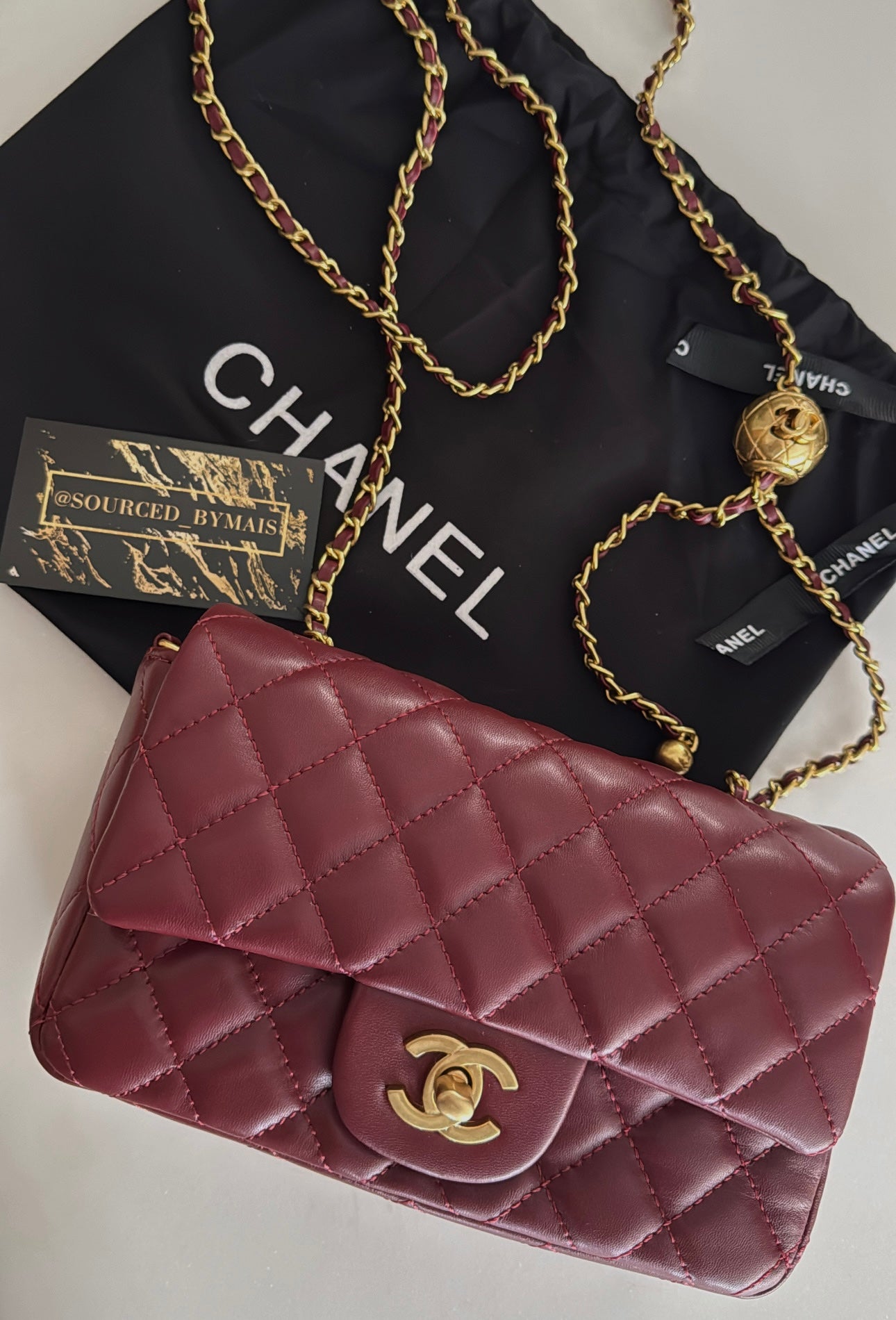 Burgundy CC Classic Bag