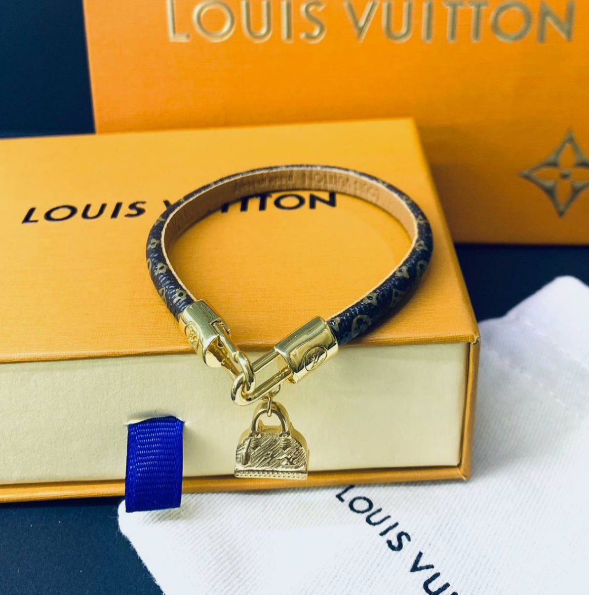 LV Logo Bracelet
