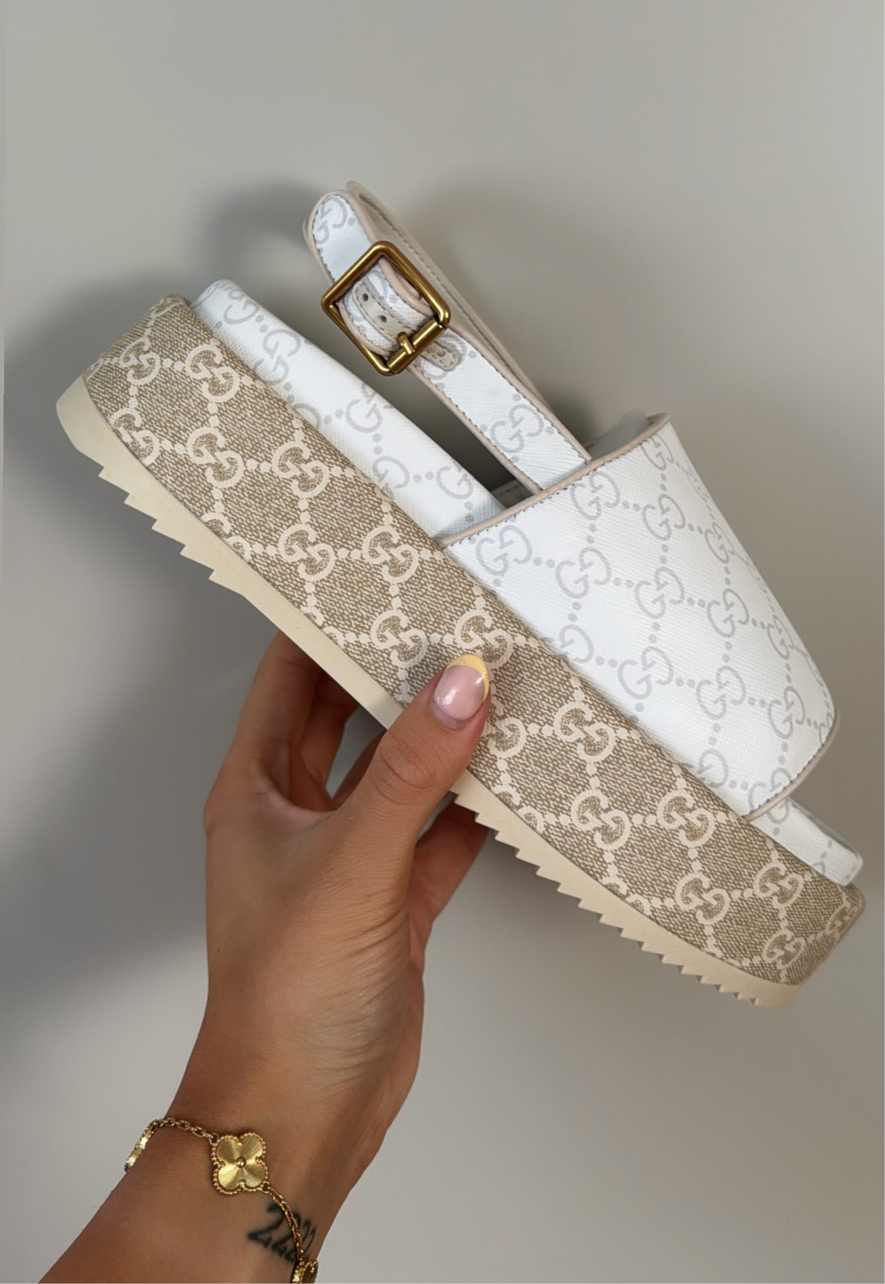Beige GG Platforms