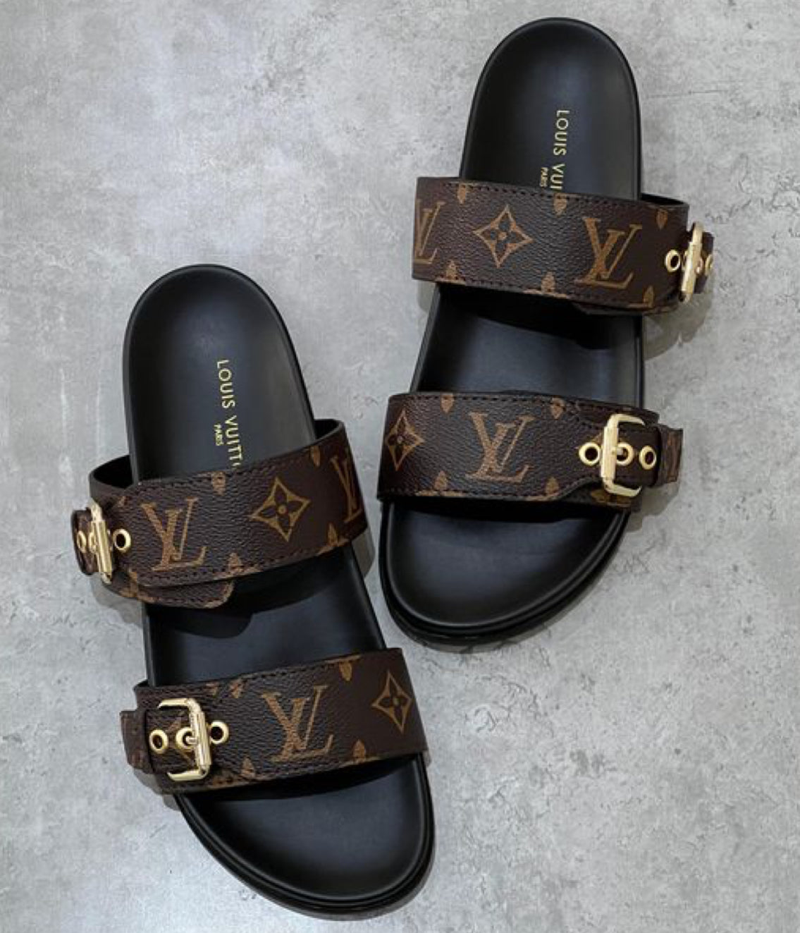 LV Buckle Slides