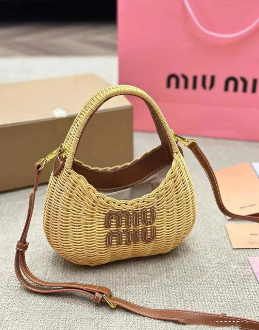 MuiMui Basket Bag